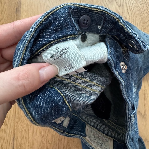 Polo Ralph Lauren Girls Boyfriend Jeans - Size 5T - EUC - Medium Blue Wash Denim - Picture 6 of 9
